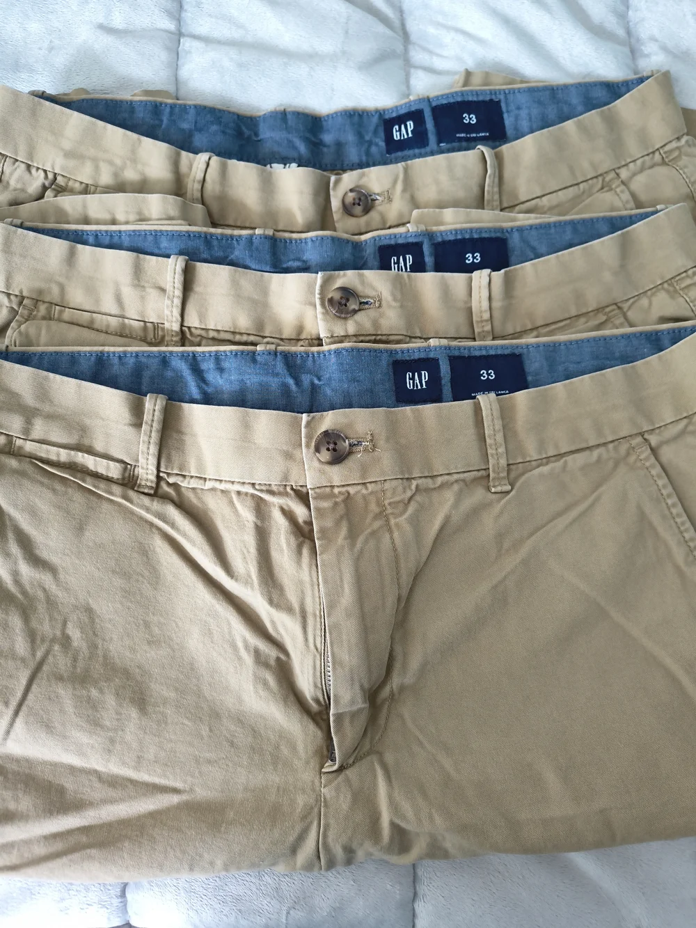 GAP Men’s Tan Chino Pants - Classic Fit